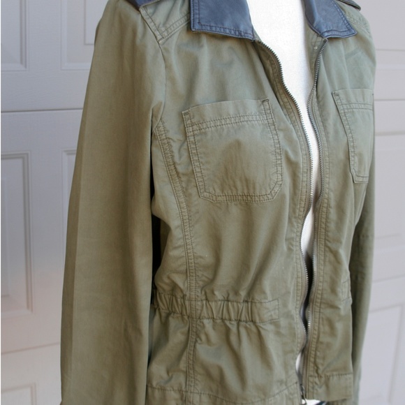 Lucky Brand Army Green Utility Jacket Medium - Picture 5 of 7